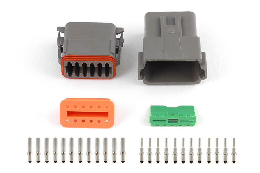 Haltech HT-031117 Plug and Pins Only Matching Set of Deutsch DT-12 Connectors (D