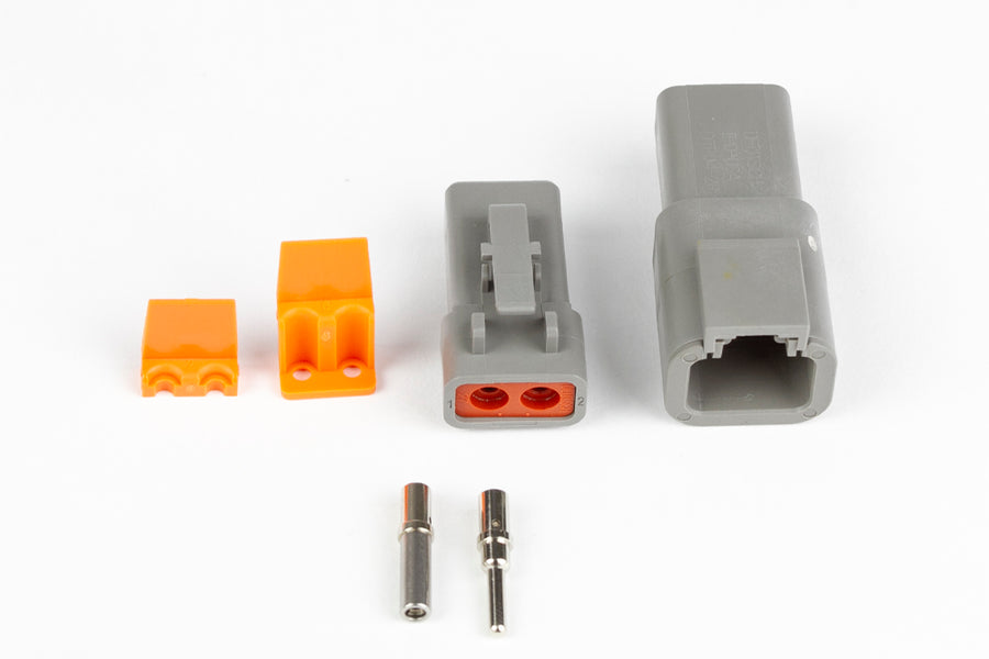 Haltech HT-031202 Plug and Pins Only Matching Set of Deutsch DTP-2 Connectors (2