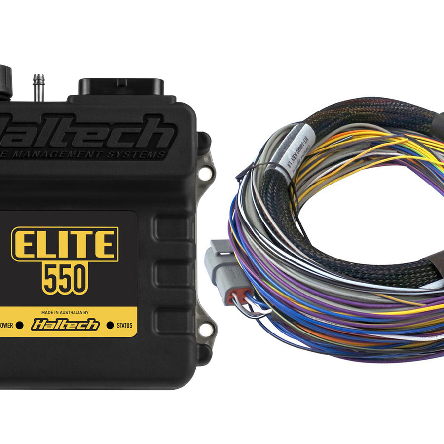 Haltech HT-150402 Elite 550 + Basic Universal Wire-in Harness Kit 2.5m (8’)