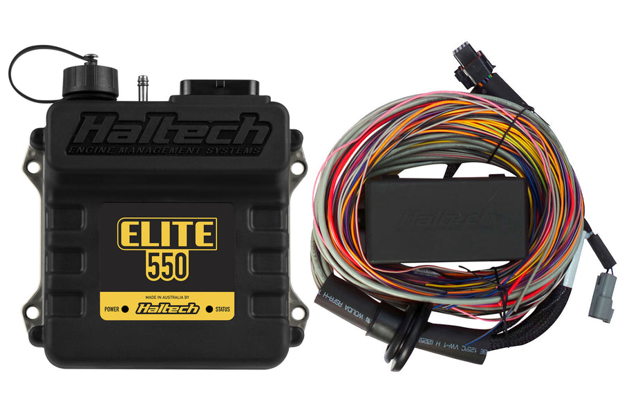 Haltech HT-150404 Elite 550 + Premium Universal Wire-in Harness Kit 2.5m (8’)