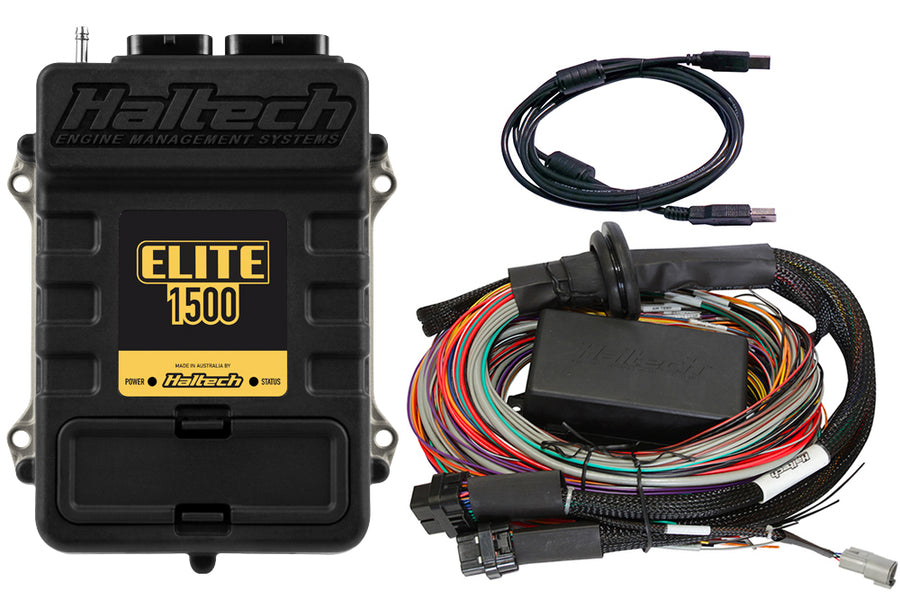Haltech HT-150905 Elite 1500 + Premium Uni Wire-in Harness Kit 5.0m (16’)