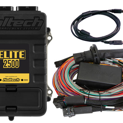 Haltech HT-151304 Elite 2500 + Premium Uni Wire-in Harness Kit 2.5m (8’)