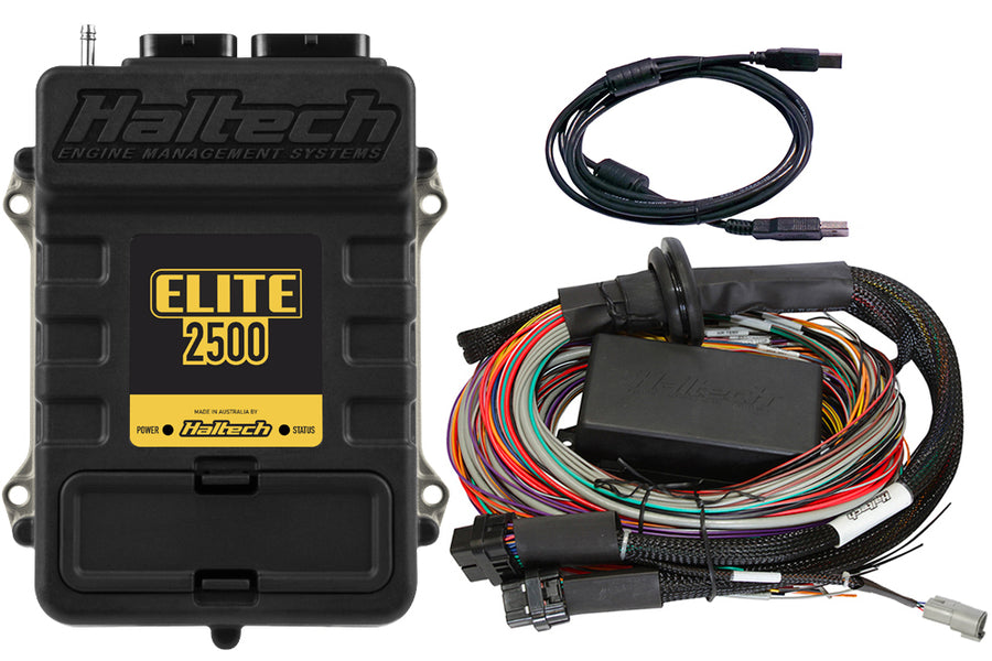 Haltech HT-151304 Elite 2500 + Premium Uni Wire-in Harness Kit 2.5m (8’)