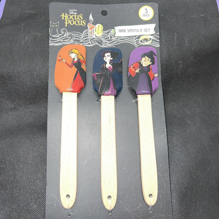 Disney - HOCUS POCUS 3 pack spatulas - Halloween witches kitchen set - NEW