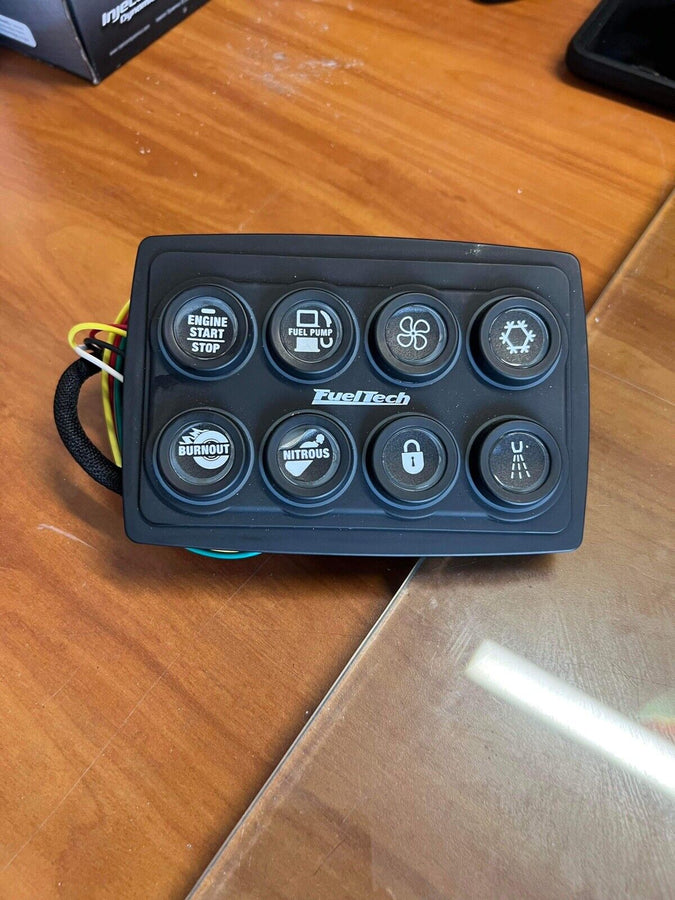 FuelTech 5022100302 Mini 8 Switch Panel Multi Color Lighted Push Button