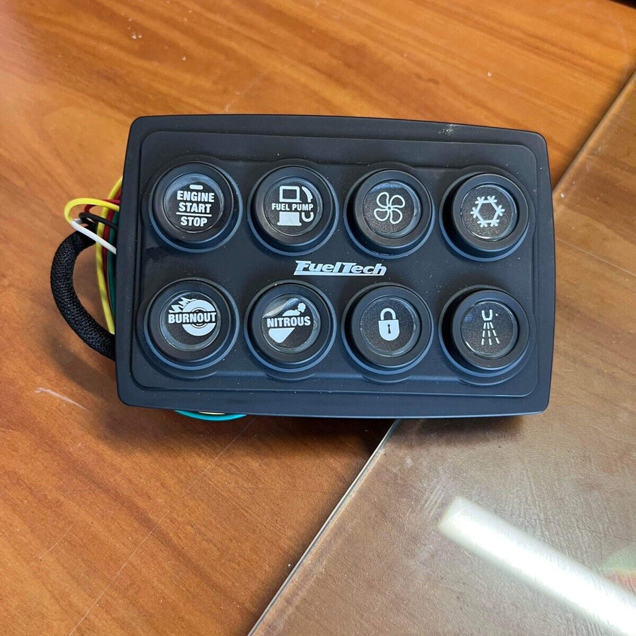 FuelTech 5022100302 Mini 8 Switch Panel Multi Color Lighted Push Button