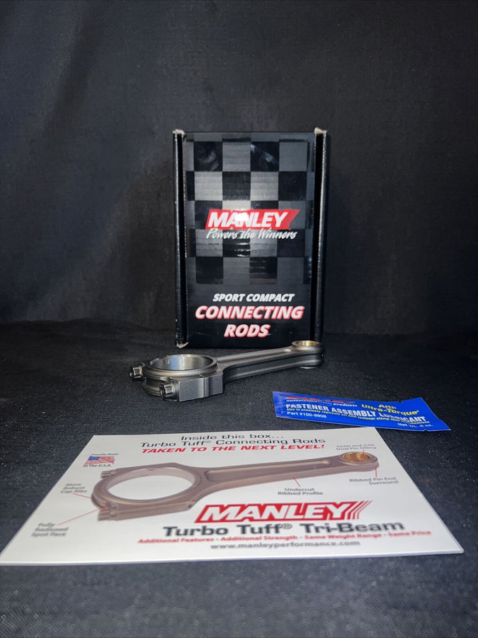 B Series Manley Turbo Tuff I Beam Rods 1.8L Vtec Acura GSR 14414-4 In Stock DC2